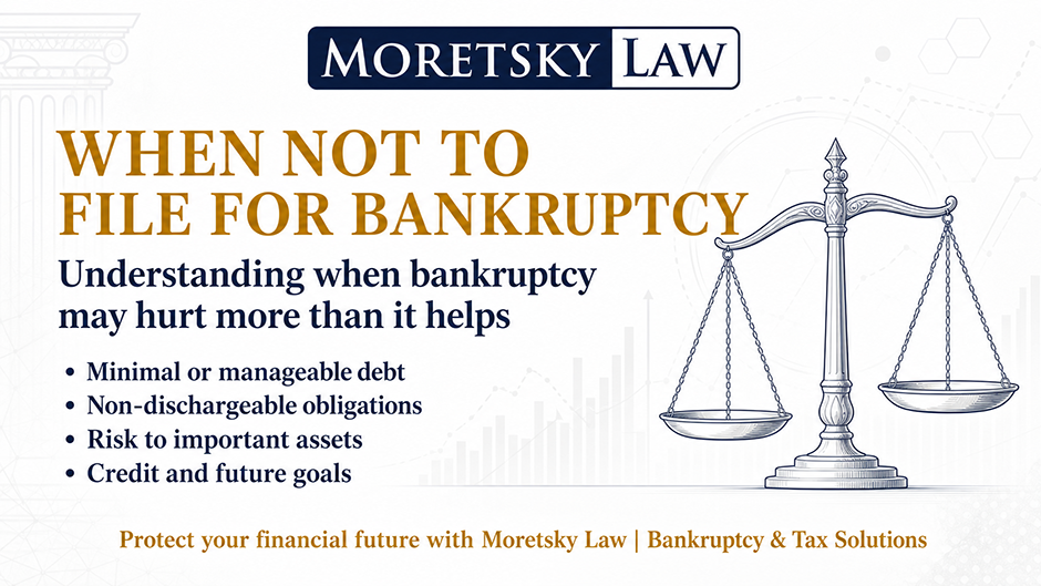 When Not To File For Bankruptcy